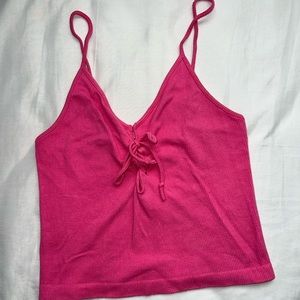 Hot pink tank top